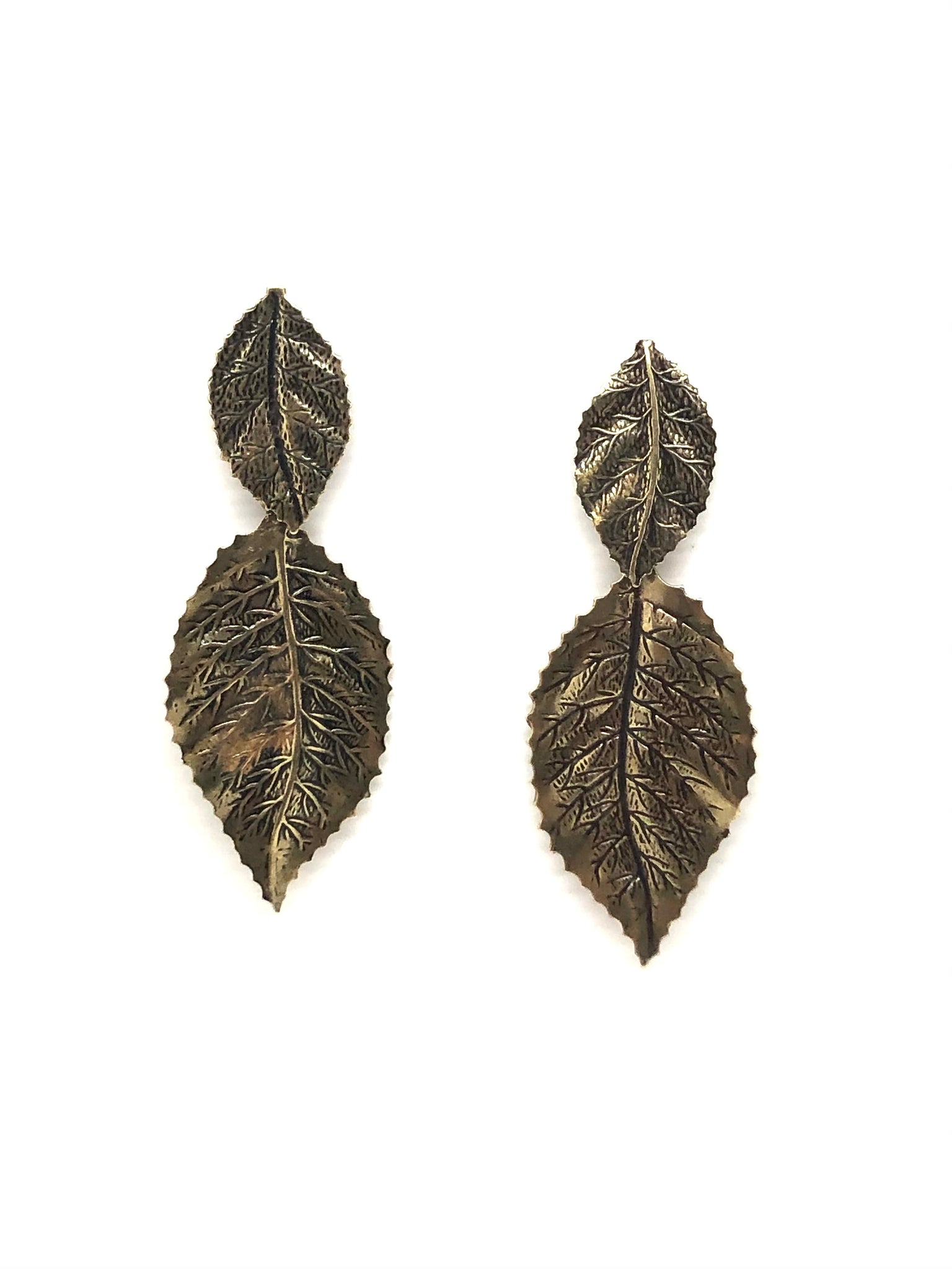Orecchini Pendenti A Foglia Grandi Boho | Vintage Goccia Etnica In Nero, Stile Esagerato Per Donne